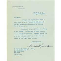 Franklin D. Roosevelt Typed Letter Signed