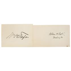 William and Helen Taft Signatures