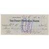 Image 2 : William H. Taft Signed Check