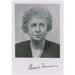 Bess Truman Signed Letter and Photograph