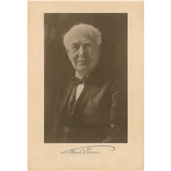 Thomas Edison Signed Photograph