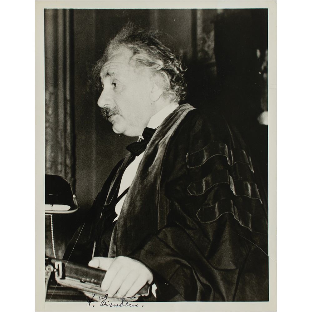 Albert Einstein Signed Photograph