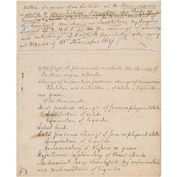 Dionysius Lardner Signed Handwritten Manuscript