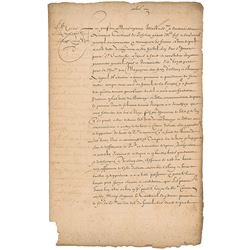 Cardinal Richelieu Document Signed
