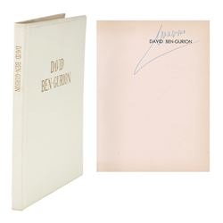 David Ben-Gurion Signed Book