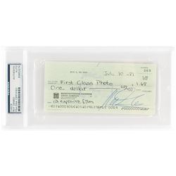 Roy DeMeo Signed Check