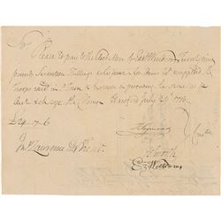 Oliver Ellsworth Document Signed