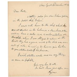 Cyrus W. Field Autograph Letter Signed