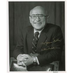Milton Friedman Signed Photograph