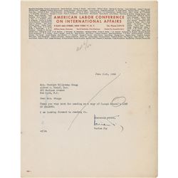 Varian Fry Typed Letter Signed