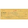 Image 1 : Eliot Ness Signed Check