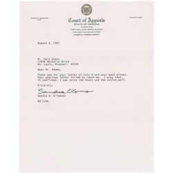 Sandra Day O'Connor Signed Letters