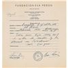 Image 1 : Eva Peron Autograph Document Signed