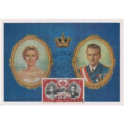 Princess Grace and Prince Rainier Signed Postcard