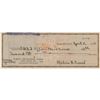 Image 1 : Melvin Purvis Signed Check