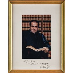 Antonin Scalia Signed Photograph