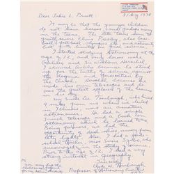 Clyde Tombaugh Autograph Letter Signed