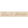 Image 3 : Daniel Webster Signed Check