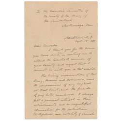 Abner Doubleday Autograph Letter Signed