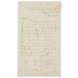 George A. Custer Letter Signed