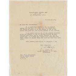 George S. Patton Typed Letters Signed with KIA Archive