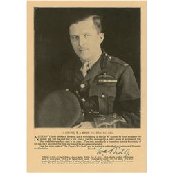 William A. Bishop Signed Photograph