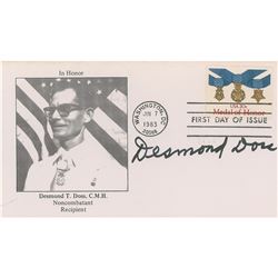 Desmond Doss Signed First Day Cover