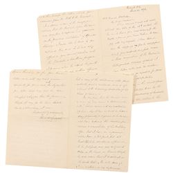 Abner Doubleday: John S. McCalmont Autograph Letter Signed