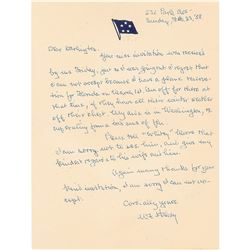 William F. Halsey Autograph Letter Signed