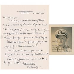 Chester Nimitz Letter and Signed Photo