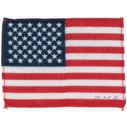 Dave Scott Signed Apollo 15 Flown Flag