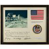 Image 1 : Apollo 16 Signed Flown Flag