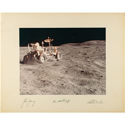 Apollo 16 Signed Photograph