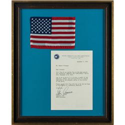 Apollo 17 Flown Flag with Gene Cernan Typed Letter Signed