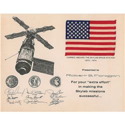 Skylab 1 Signed Flown Flag