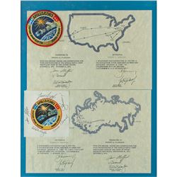 Apollo-Soyuz Signed Patch Display