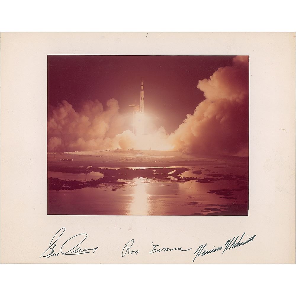 Apollo 17 Signed Photograph