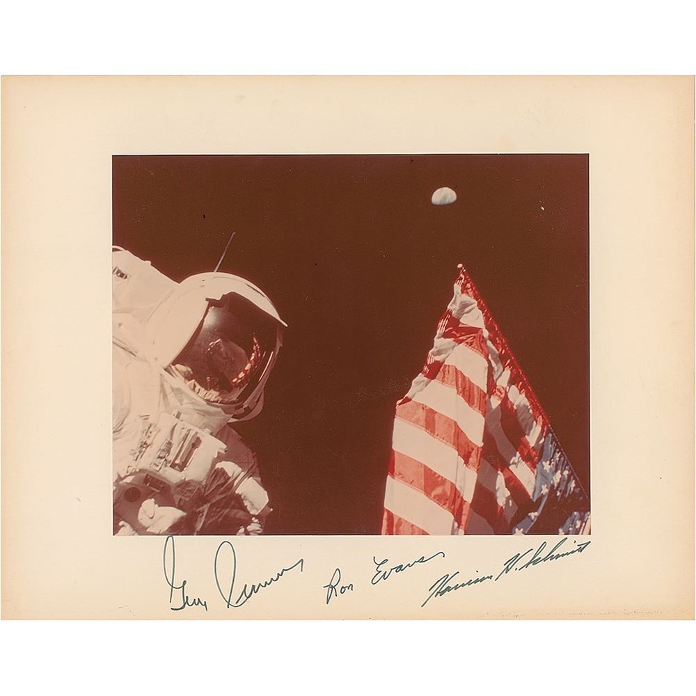 Apollo 17 Signed Photograph