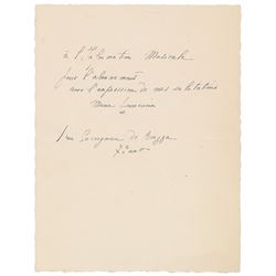 Marie Laurencin Autograph Letter Signed