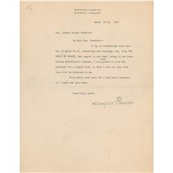Maxfield Parrish Typed Letter Signed