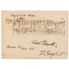 Image 2 : Oskar Nedbal Autograph Musical Quotation Signed