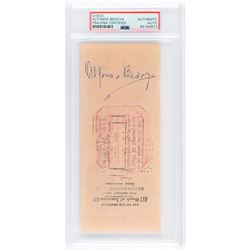 Alfonso Bedoya Signed Check