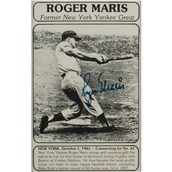 Roger Maris Signed Photograph