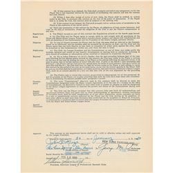 Johnny Mize Signed Contract