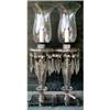 BUFFET Lamps LUSTERS Cut ETCHED Glass VINTAGE #1278890