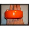 Image 1 : VINTAGE WIDE Pumpkin bakelite bangle  #1279158