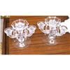 Image 1 : CRYSTAL 3-LITE PAIR OF CANDLESTICKS WITH #1279498