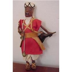 Doll Leather Moroccan Water Carrier Ethnic #1279588