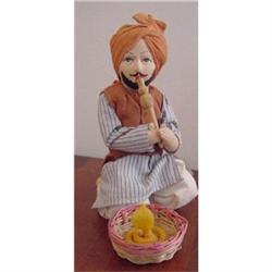 Doll Cloth India Snake Charmer and Snake #1279592