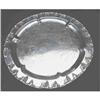 Image 1 : Tray Silver Plate Round Grapes circa 1940 #1279678